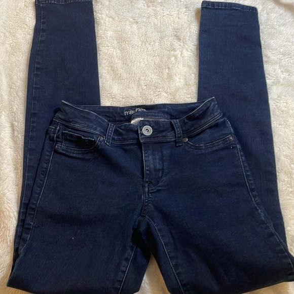 Maurices Dark‎ Blue Jeggings - Picture 2 of 6